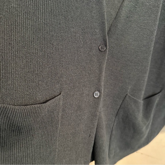 Eileen Fisher Open Front V-Neck Cardigan - Picture 14 of 14